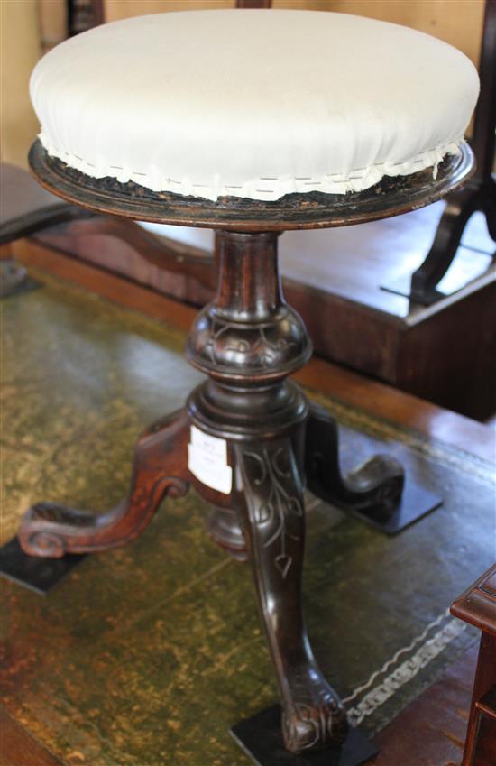 Revolving piano stool